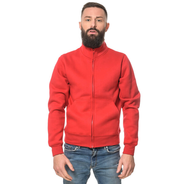 Heavy zipped sweater XXL Red
