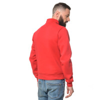 Heavy zipped sweater XXL Red