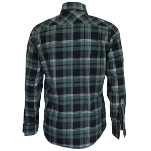 Mens Flannel Shirt Longsleeve 4X-Large Olive checkered