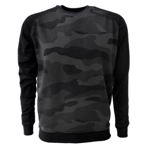 Raglan sweatshirt Black/Dark Camo 4XL