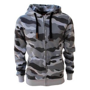 Camo zipped hoodie Camo Grey XXL