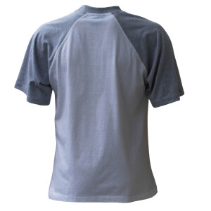 Herren Raglan Contrast T Logo Shirt Wei&szlig;/Grau X-Large