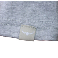 Herren Raglan Contrast T Logo Shirt White/Grey 5X-Large