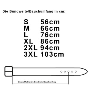 Lederg&uuml;rtel braun - 2X-Large