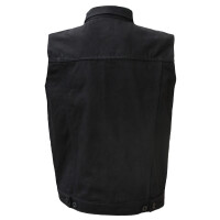 ROCK-IT - sleveless denim jacket black