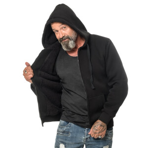 Winter zipped hoodie M Black