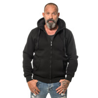 Winter zipped hoodie L Black