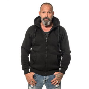 Winter zipped hoodie XXL black
