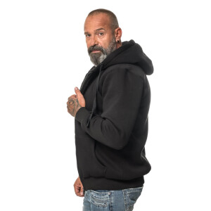 Winter zipped hoodie XXL black