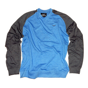 Raglan Sweatshirt S Blau/Grau