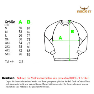Raglan Sweatshirt XL Grau/Schwarz