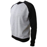 Raglan Sweatshirt XL Grau/Schwarz