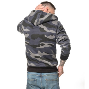 Camo zipped hoodie