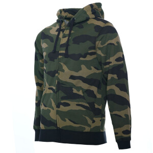 Camo zipped hoodie L green / brown