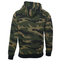 Camouflage zipped Hoodie 4XL Gr&uuml;n/Braun