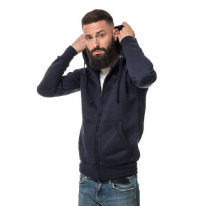Heavy zipped hoodie slim fit