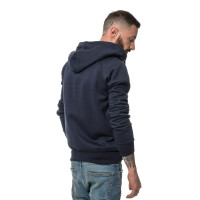 Heavy zipped hoodie slim fit S Navy