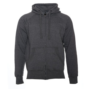 Heavy zipped hoodie slim fit S Dark Heather Gray