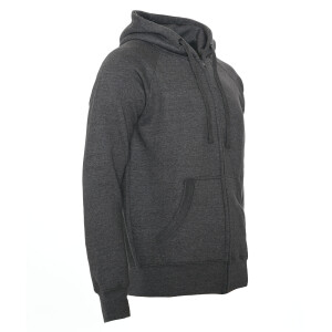 Heavy zipped hoodie slim fit S Dark Heather Gray