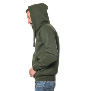 Heavy zipped hoodie slim fit 3XL enamel green
