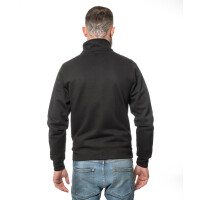 Heavy zipped Sweater S Black