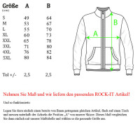 Heavy zipped Sweater M Emaille Gr&uuml;n