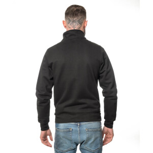 Heavy zipped sweater XXL Black