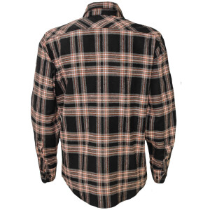 Mens Flannel Shirt Long Sleeve Small Black / Red / Gray Plaid