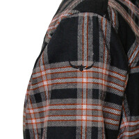 Mens Flannel Shirt Long Sleeve Small Black / Red / Gray Plaid
