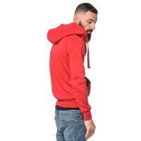 Heavy zipped hoodie slim fit S Red