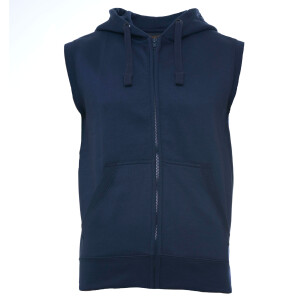 Heavy zipped hoodie sleeveless 3XL Navy