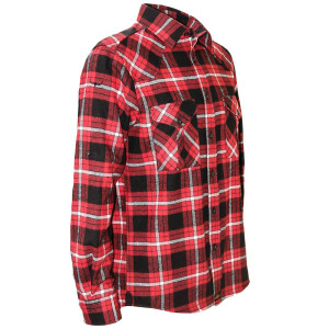 Mens Flannel Shirt Long Sleeve 3X-Large Black / Red Plaid